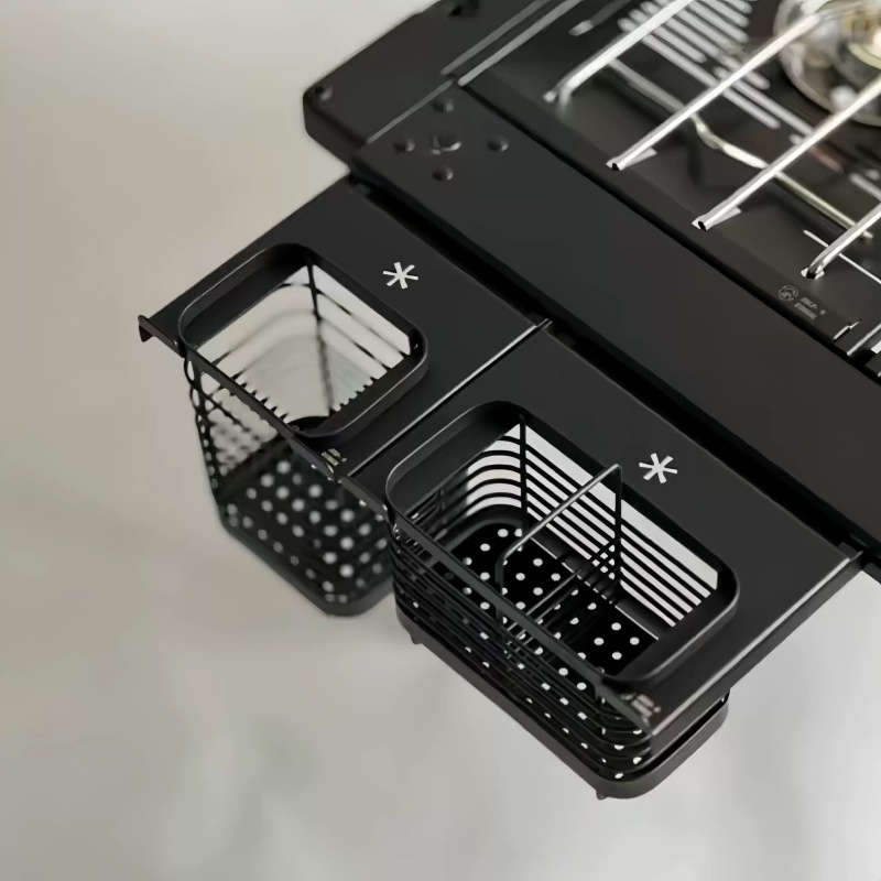 Commercial Kitchen Utensil Organizer - アウトドアキャンプ用箸バスケット、ユニットフレーム、サイドハンギングウォーターフィルター、収納ボックス、キッチンテーブルアクセサリー
