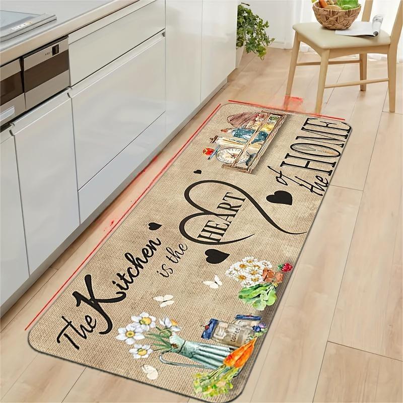 Commercial Kitchen Quotes - キッチンハートカーペット ホームクォートパターンマット スタイリッシュなエリアラグ キッチンダイニングルーム用 ホームデコレーション リビングルームデコレーション