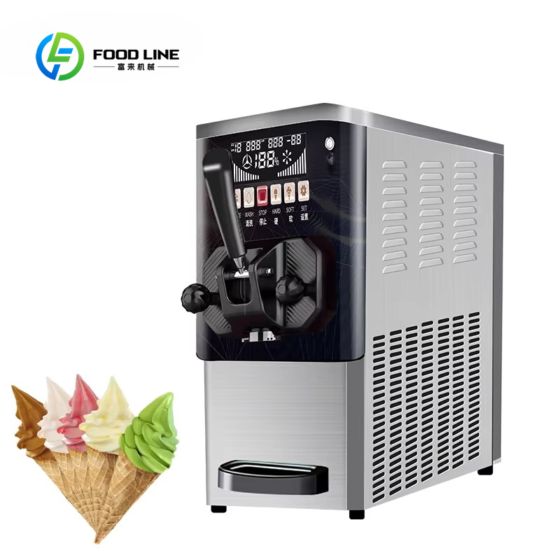 Soft Serve Ice Cream Machine - 業務用卓上型単一フレーバーソフトクリーム自動販売機