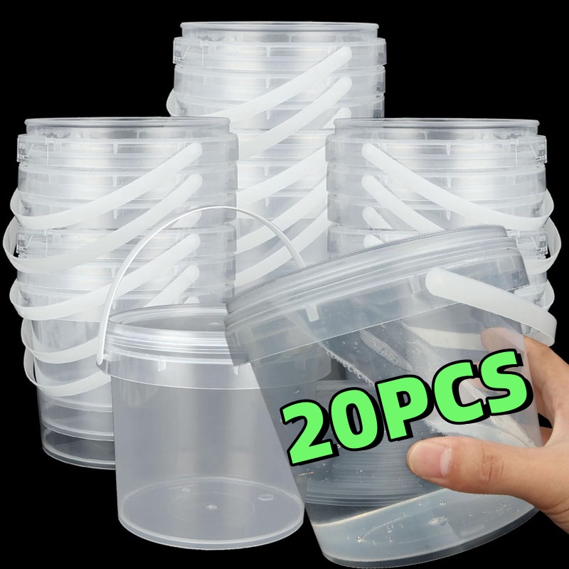 Commercial Kitchen Utensil Organizer - プラスチック製丸型密閉保存容器 蜂蜜 ジャム ペイント 化粧品 スナック保存用