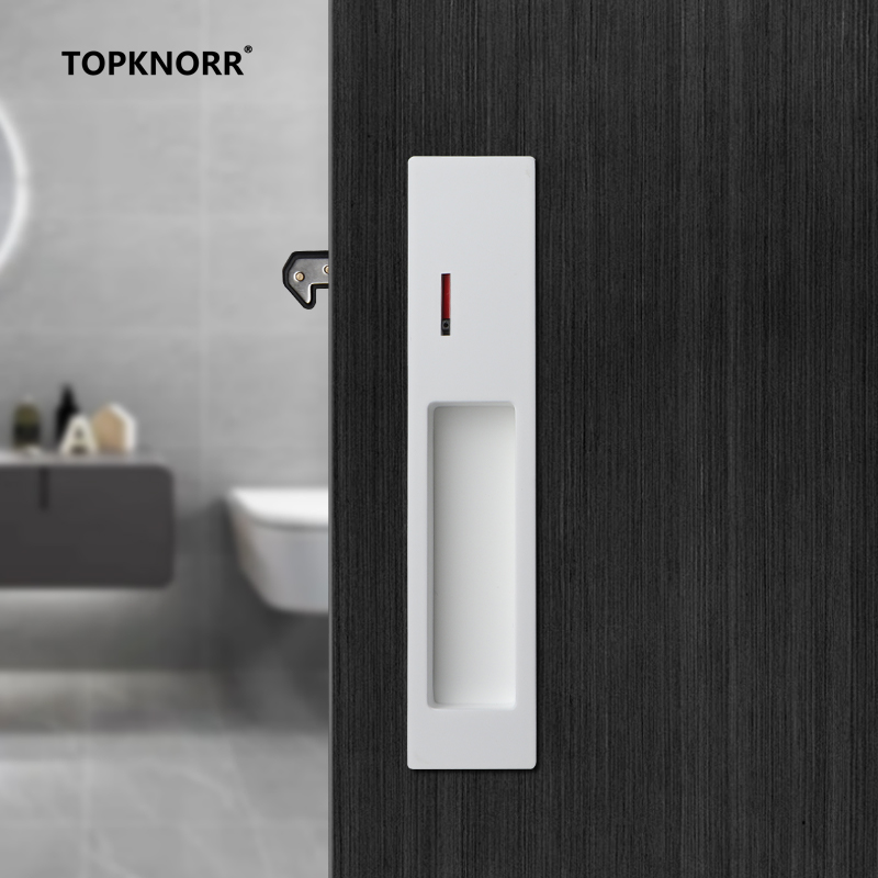 Commercial Kitchen Door - 目に見えない引き戸用ロックプッシュプルフック木製ドア用内蔵隠しハンドル浴室キッチン寝室ワードローブ用