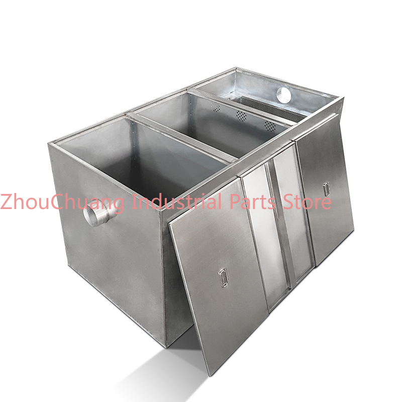 Commercial Kitchen Grease Trap - 304ステンレス鋼製埋め込み式グリーストラップ業務用ケータリングキッチンホテル用三段沈殿油水分離器