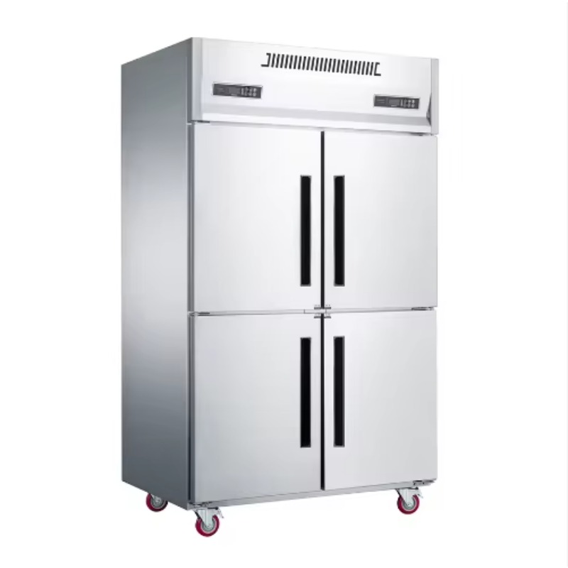 Commercial Kitchen Door - 業務用ステンレス製直立型冷凍庫、二重温度4/6ドア冷蔵庫（ホテル厨房向け）