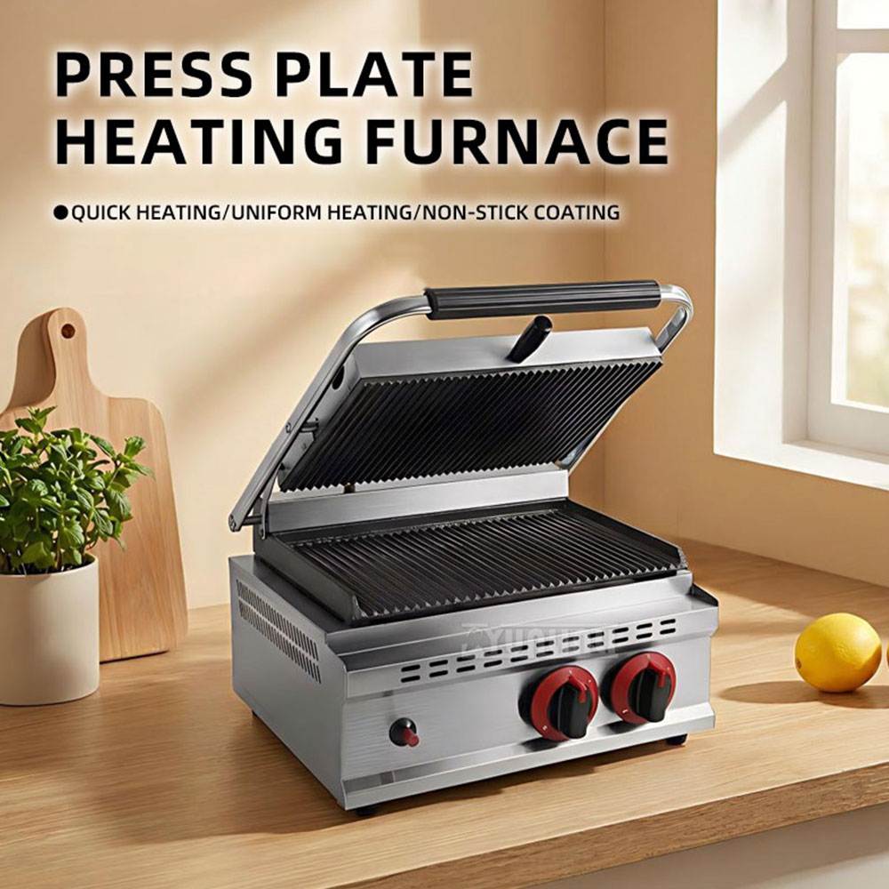 Commercial Kitchen Grill - GH-812 ガス圧プレートグリルステーキサンドイッチマシン業務用厨房機器（レストラン向け）