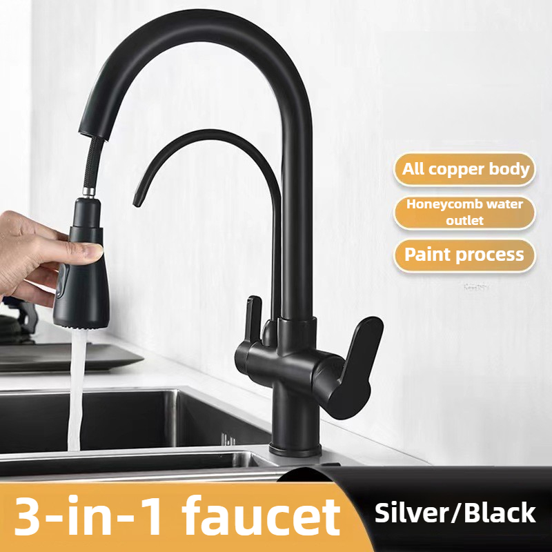 業務用キッチン蛇口、デュアル機能プルダウンスプレーヤー付き、 - Commercial Kitchen Sprayer のレビューと価格