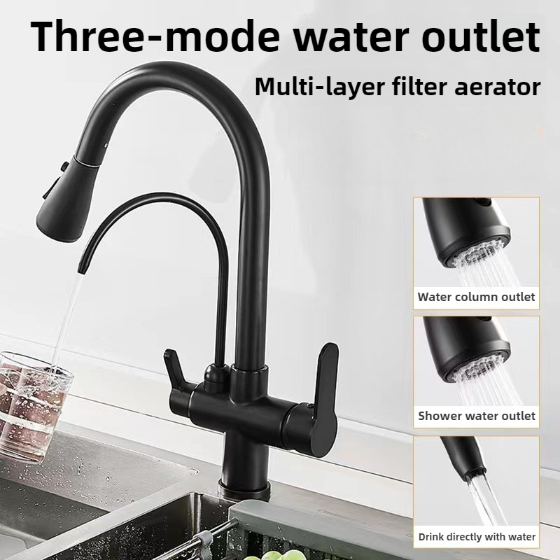 業務用キッチン水栓、デュアル機能プルダウンスプレー付き、3  - Commercial Kitchen Sprayer のレビューと価格