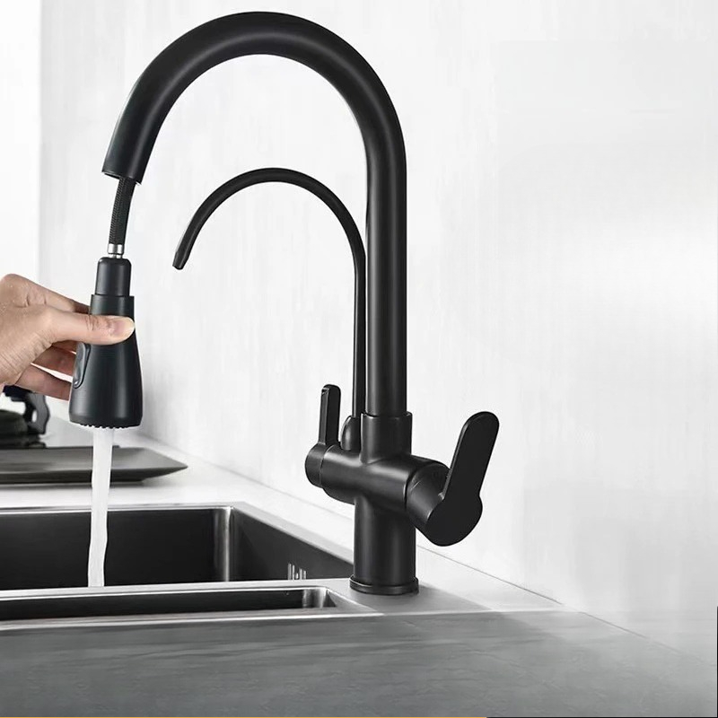 業務用キッチン水栓、デュアル機能プルダウンスプレー付き、3  - Commercial Kitchen Sprayer のレビューと価格