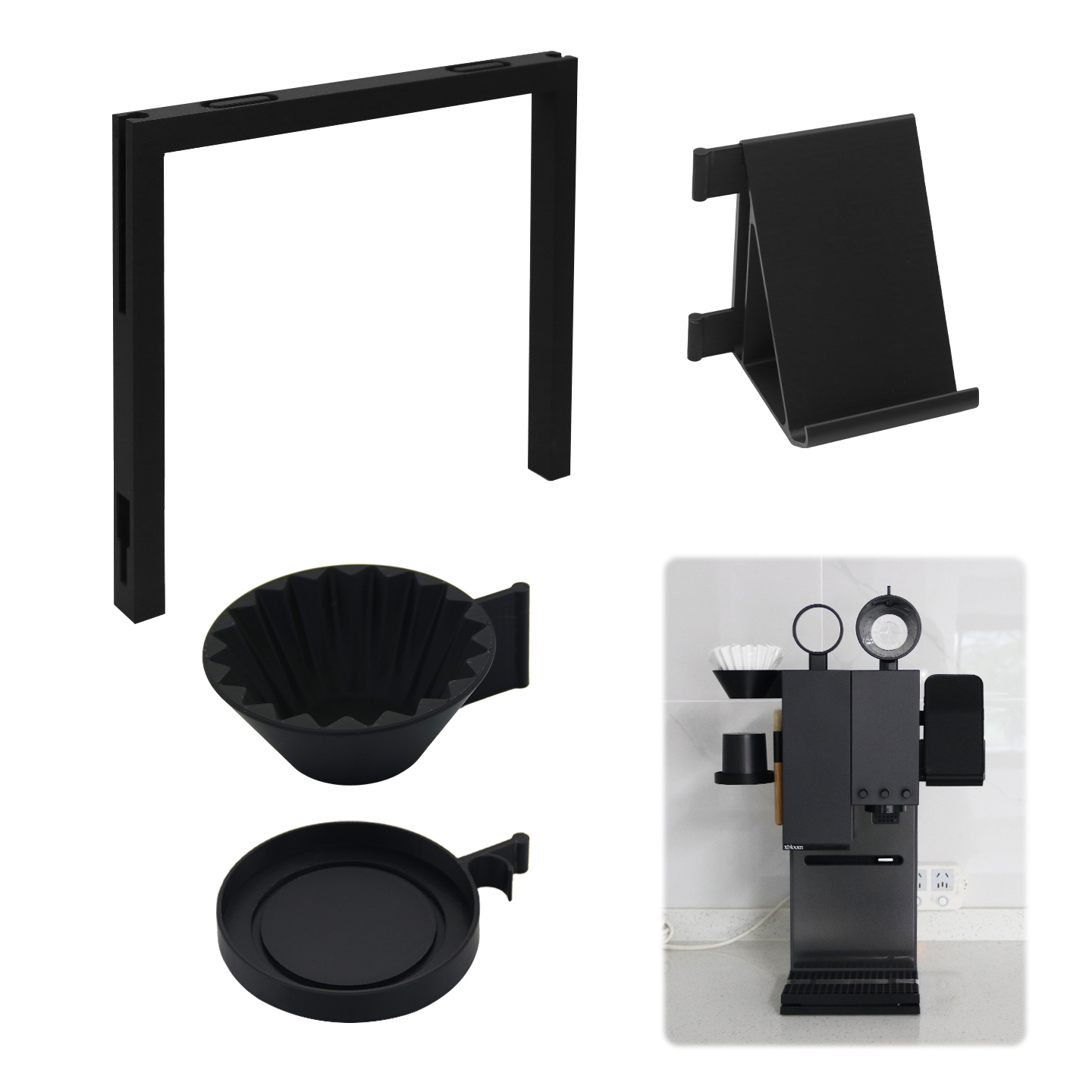 収納ラック xBloom スタジオコーヒーマシン用多目的コー - Commercial Kitchen Utensil Organizer のレビューと価格