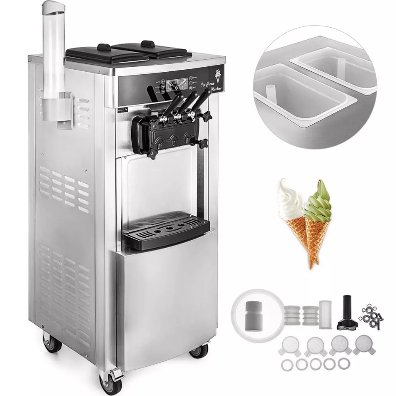 フロアスタンド型アイスクリームメーカー 5ディスペンサー 業 - Soft Serve Ice Cream Machine のレビューと価格