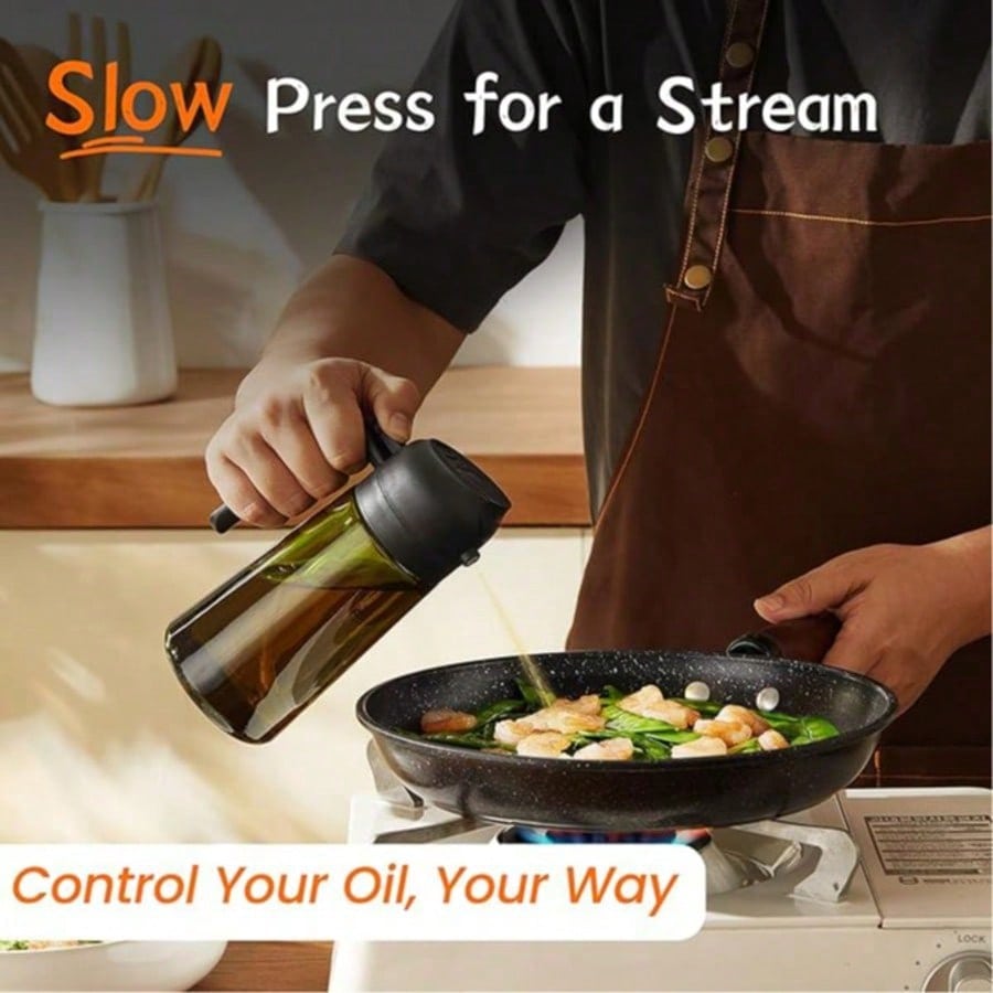 高級オリーブオイルディスペンサーボトル、遮光ガラスが紫外線を - Commercial Kitchen Sprayer のレビューと価格