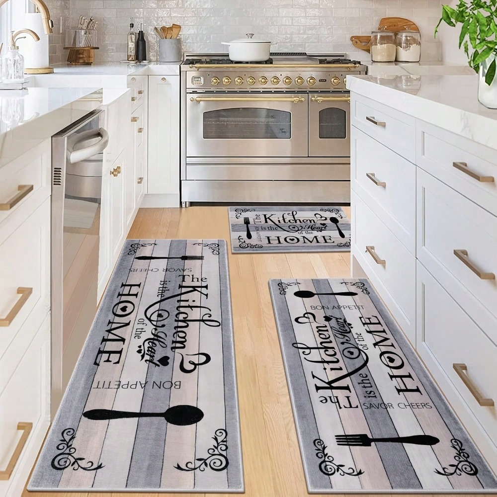キッチンカーペットマットラグ - 調理器具スプーン＆スパイス - Commercial Kitchen Quotes のレビューと価格