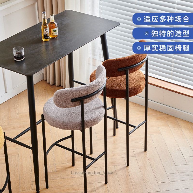 キッチンアイランド用背もたれ付きバースツール、カフェ・パブ用 - Commercial Kitchen Island のレビューと価格