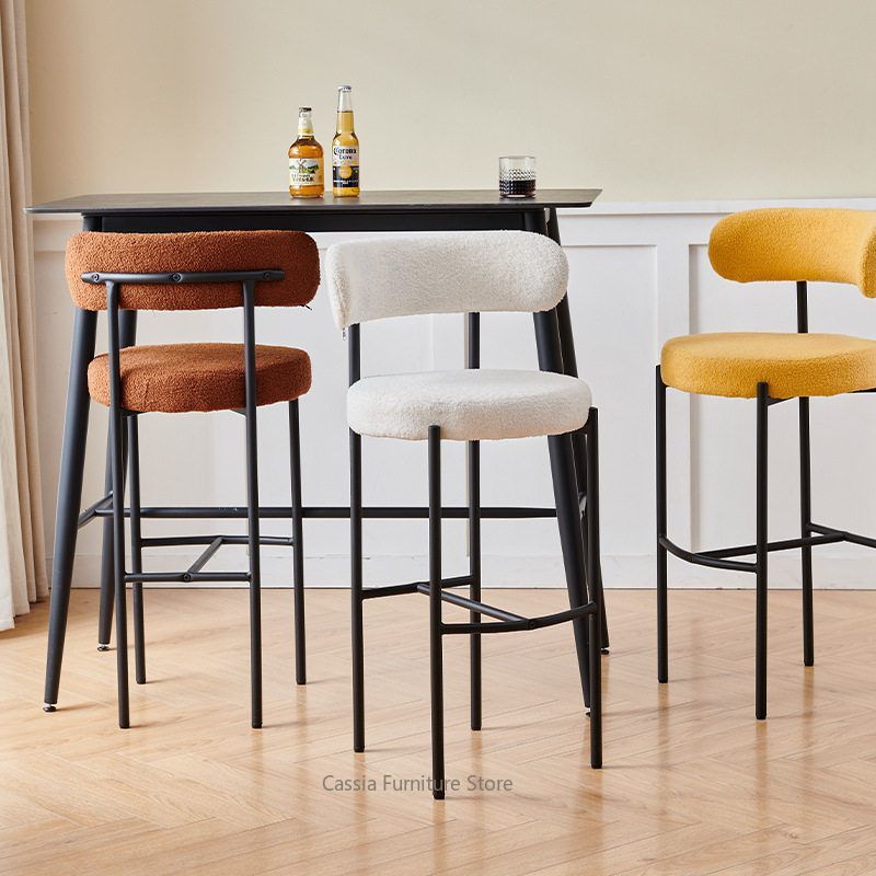 キッチンアイランド用背もたれ付きバースツール、カフェ・パブ用 - Commercial Kitchen Island のレビューと価格