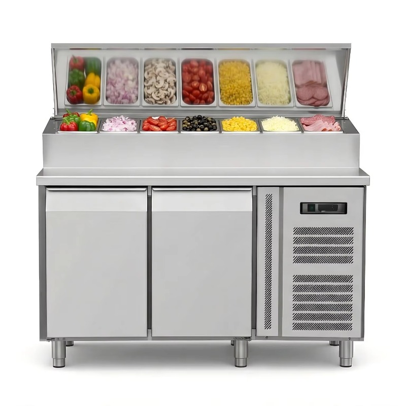 OEMカウンター冷蔵庫 サンドイッチ調理用 2ドア ステンレ - Commercial Kitchen Door のレビューと価格