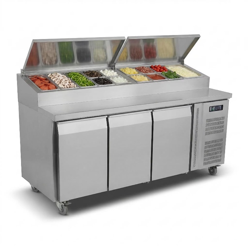 OEMカウンター冷蔵庫 サンドイッチ調理用 2ドア ステンレ - Commercial Kitchen Door のレビューと価格
