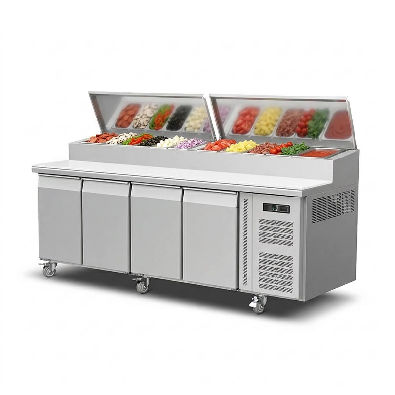 OEMカウンター冷蔵庫 サンドイッチ調理用 2ドア ステンレ - Commercial Kitchen Door のレビューと価格