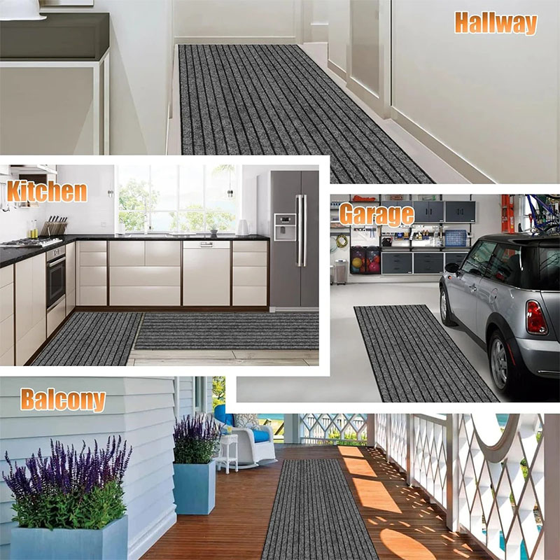 ソリッドカラーストライプカーペットキッチンドアマットフロアマ - Commercial Kitchen Door のレビューと価格