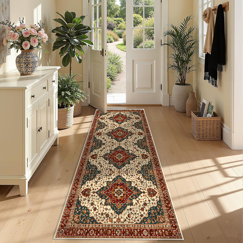 ヴィンテージモロッカンスターランナーラグ 幾何学模様タイル花 - Commercial Kitchen Tile Flooring のレビューと価格