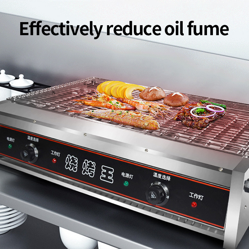 無煙電気BBQグリル業務用ステンレス鋼ケバブロティサリーオー - Commercial Kitchen Grill のレビューと価格