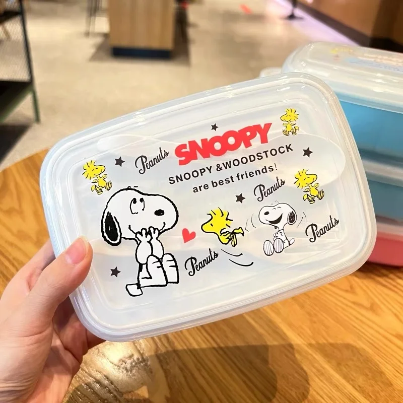 かわいいスヌーピーのランチボックス、スプーンとフォーク付き、 - Commercial Kitchen Utensil Organizer のレビューと価格