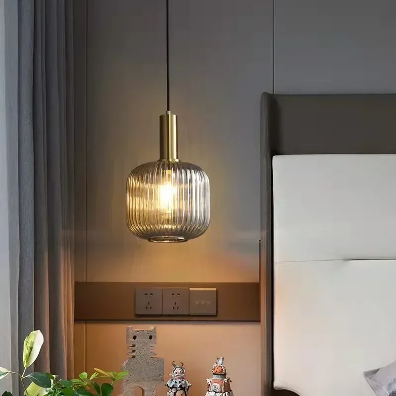 ヴィンテージカラフルなガラスストライプペンダントシャンデリア - Commercial Kitchen Island のレビューと価格