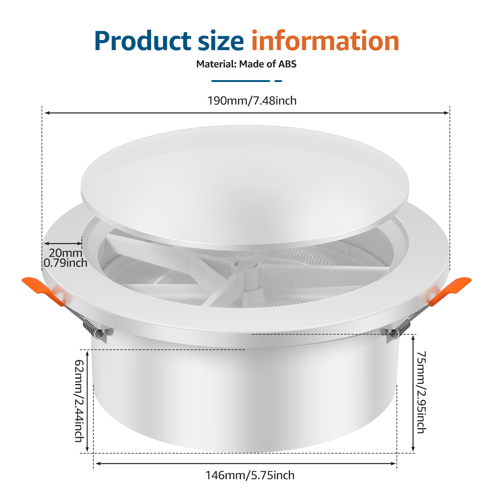 調整可能なパネルと取り外し可能なメッシュスクリーン付き丸型換 - Commercial Kitchen Ventilation のレビューと価格