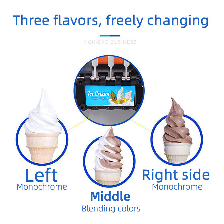 自動アイスクリームマシン、ダブルフレーバーソフトクリームメー - Soft Serve Ice Cream Machine のレビューと価格