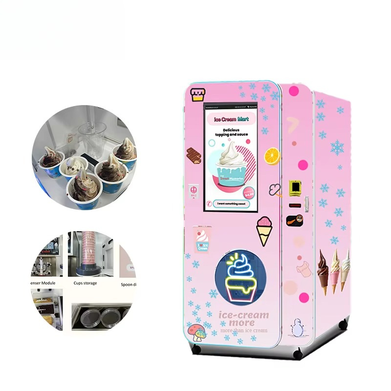 カスタマイズ可能なソフトクリーム自動販売機、セルフサービス、 - Soft Serve Ice Cream Machine のレビューと価格