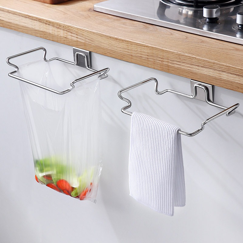 キッチン用穴あけ不要ステンレス製ゴミラック、吊り下げブラケッ - Commercial Kitchen Door のレビューと価格