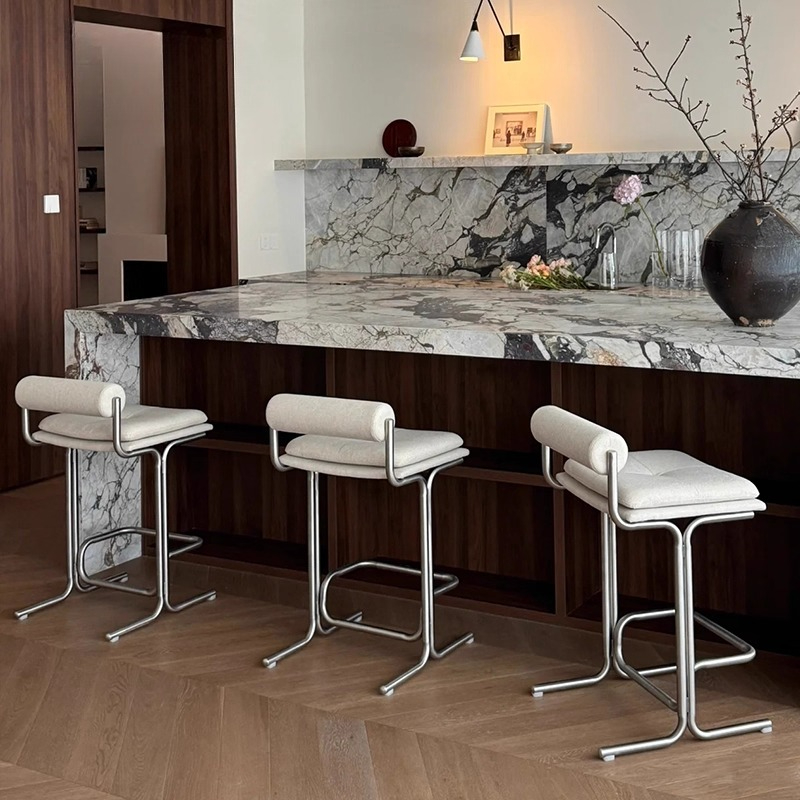 バウハウス風バースツールデザイナーステンレススチールキッチン - Commercial Kitchen Island のレビューと価格