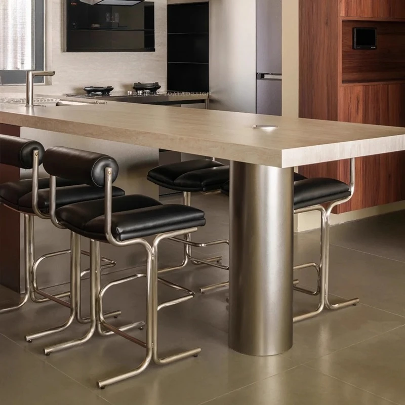 バウハウス風バースツールデザイナーステンレススチールキッチン - Commercial Kitchen Island のレビューと価格