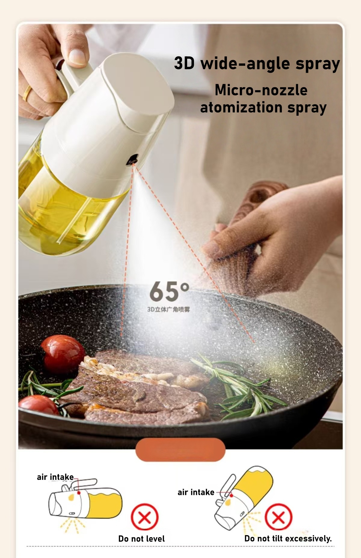 家庭用スプレーオイルボトル、食品グレードのキッチン用スプレー - Commercial Kitchen Sprayer のレビューと価格