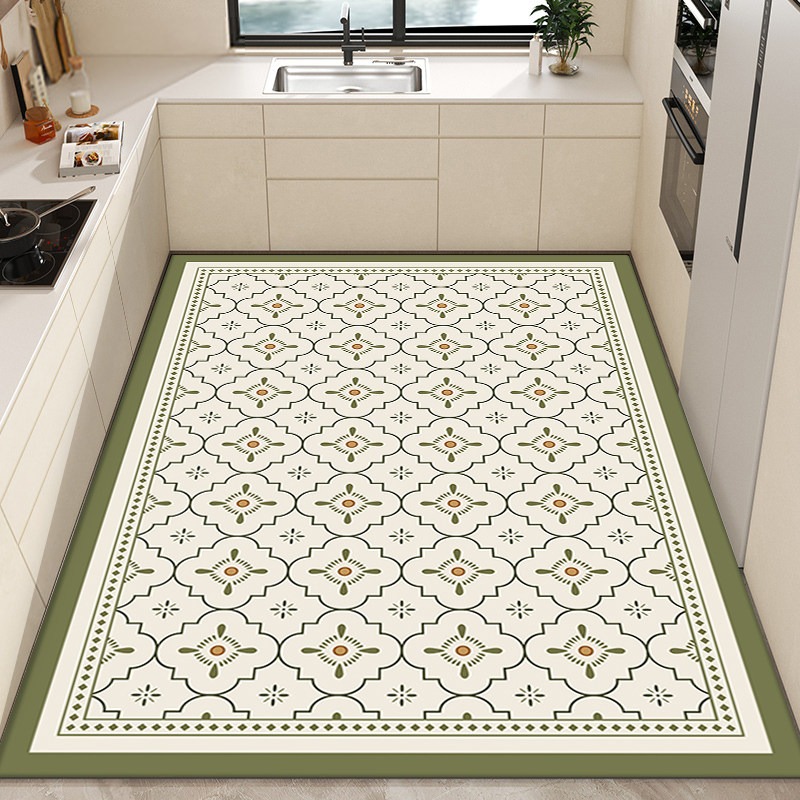 キッチンカーペット PVC 防水耐油ノンスリップレザーフロア - Commercial Kitchen Tile Flooring のレビューと価格