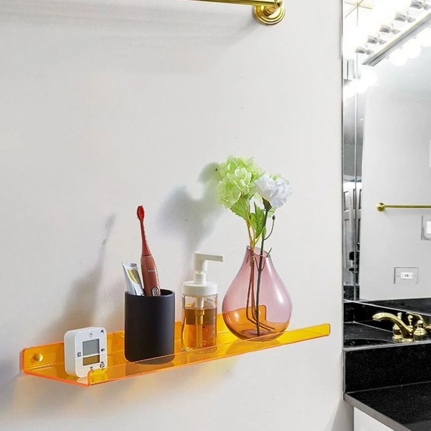 カラフルなアクリル製フローティング棚、壁掛け本棚、コーナーデ - Commercial Kitchen Door のレビューと価格