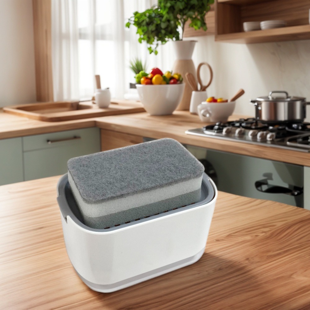 手動で押すタイプのソープディスペンサーボックス キッチンデス - Commercial Kitchen Utensil Organizer のレビューと価格