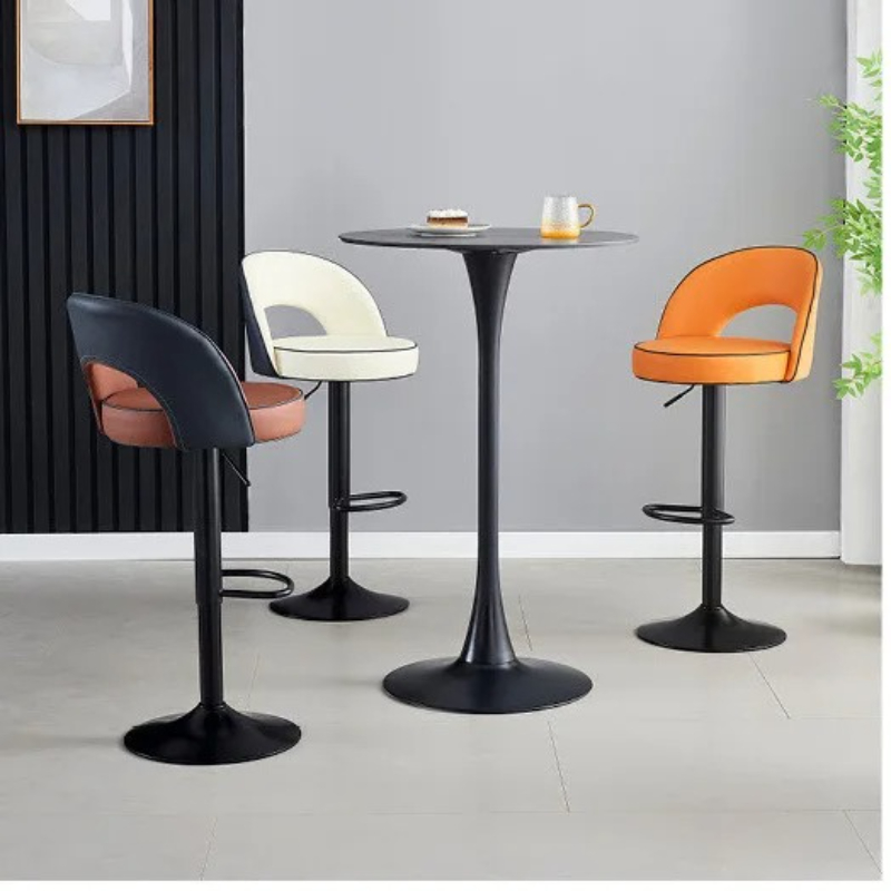 ライト高級バースツールモダンなカウンター高さの椅子背もたれリ - Commercial Kitchen Island のレビューと価格
