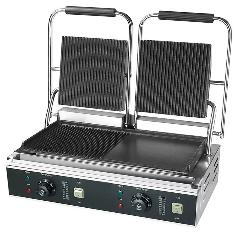 業務用ダブルパニーニコンタクトグリルステンレス製キッチン機器 - Commercial Kitchen Grill のレビューと価格