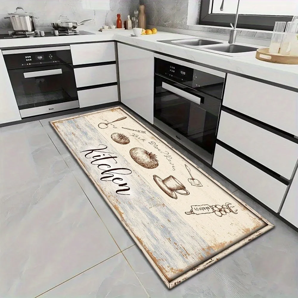 かわいいキッチン用品の引用プリントキッチンランナーラグソフト - Commercial Kitchen Quotes のレビューと価格