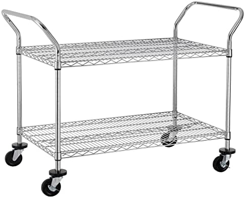 2段式業務用ローリングカート、頑丈なユーティリティカート、車 - Commercial Kitchen On Wheels のレビューと価格