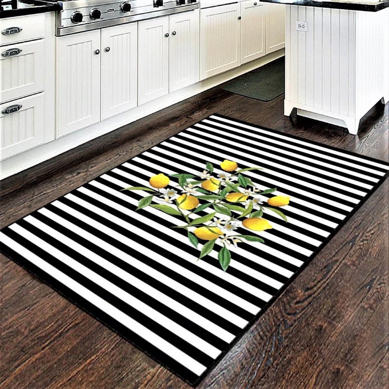 地中海モザイクタイルキッチンラグレモンティーポット花柄アート - Commercial Kitchen Tile Flooring のレビューと価格