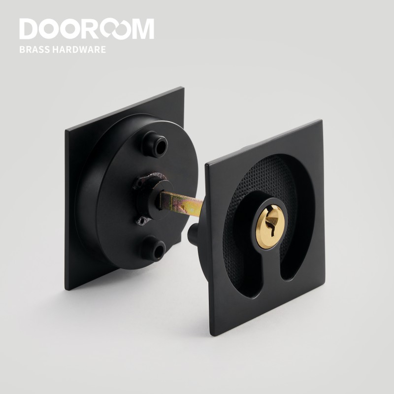 ドアロックセット真鍮引き戸ハンドルキッチンバスルームウッドド - Commercial Kitchen Door のレビューと価格