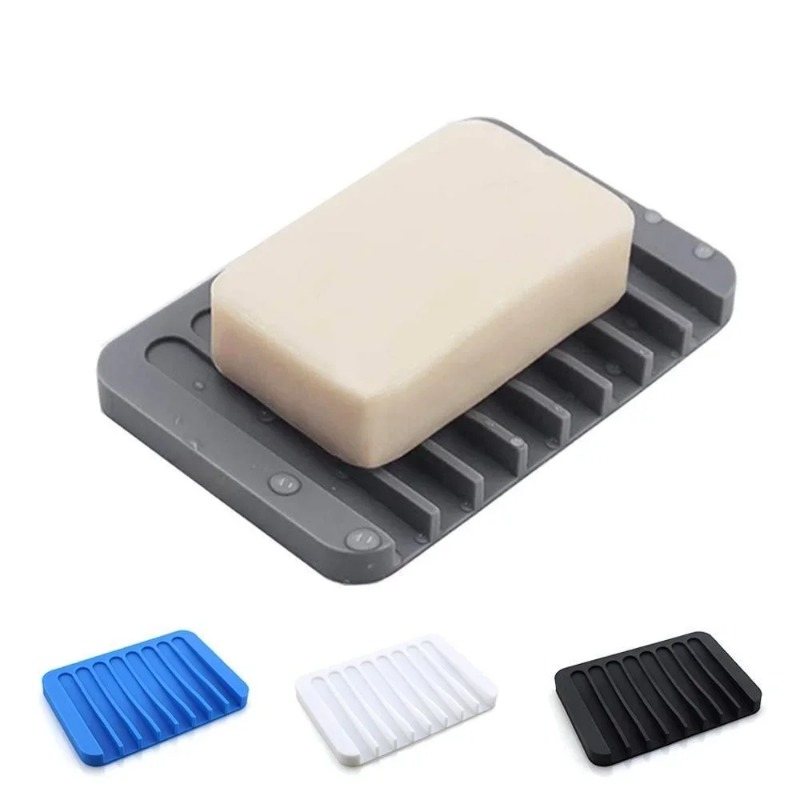 自己排水石鹸ホルダーシリコーン石鹸皿収納ホルダー石鹸ボックス - Commercial Kitchen Utensil Organizer のレビューと価格
