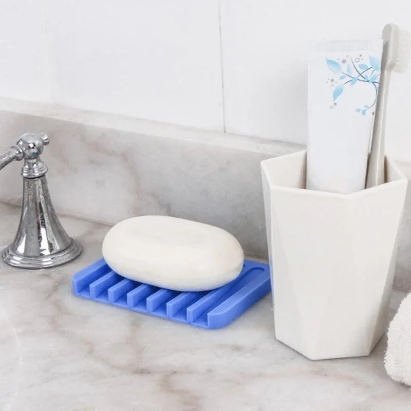 自己排水石鹸ホルダーシリコーン石鹸皿収納ホルダー石鹸ボックス - Commercial Kitchen Utensil Organizer のレビューと価格