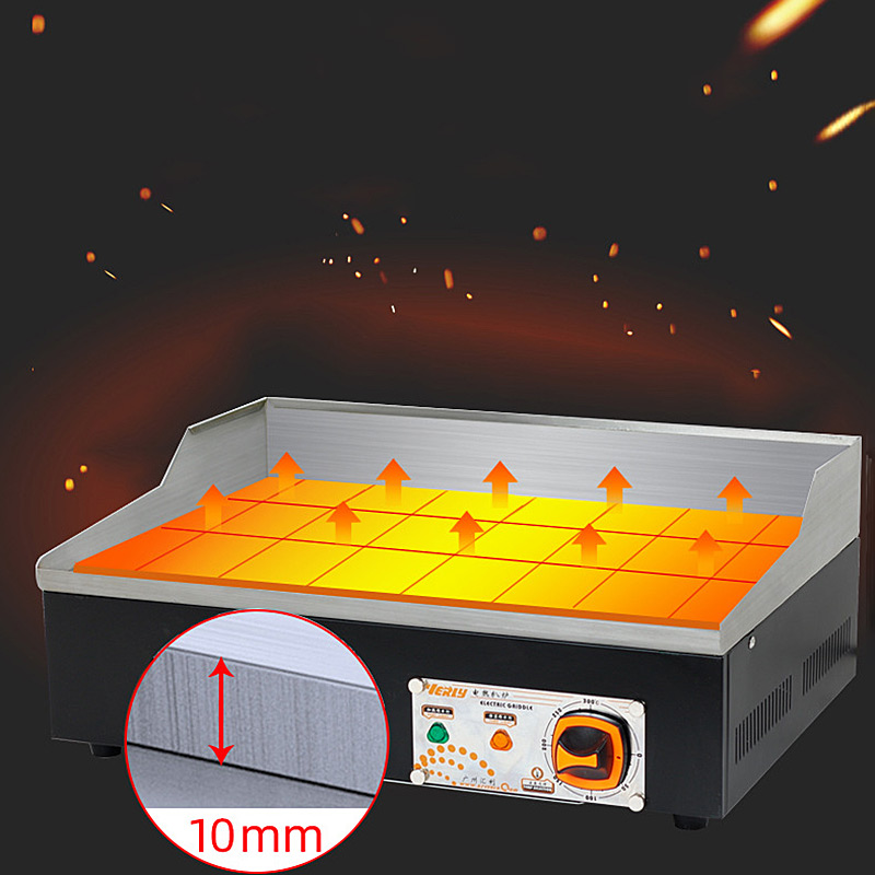 業務用鉄板焼きグリル 電気ステンレス製 大型フラットホットプ - Commercial Kitchen Grill のレビューと価格