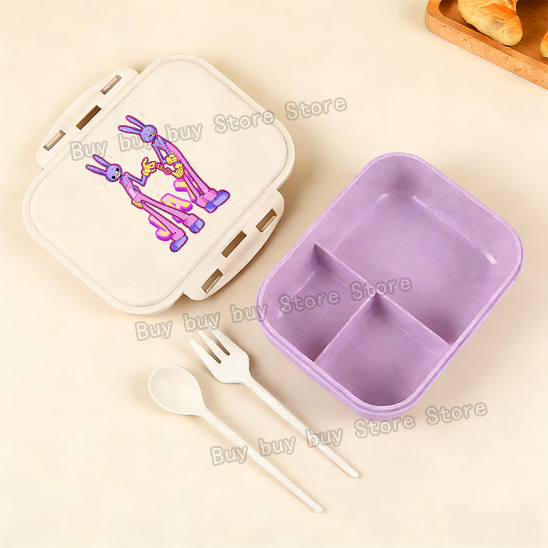 アニメアメージングデジタルサーカスランチボックスポータブル弁 - Commercial Kitchen Utensil Organizer のレビューと価格