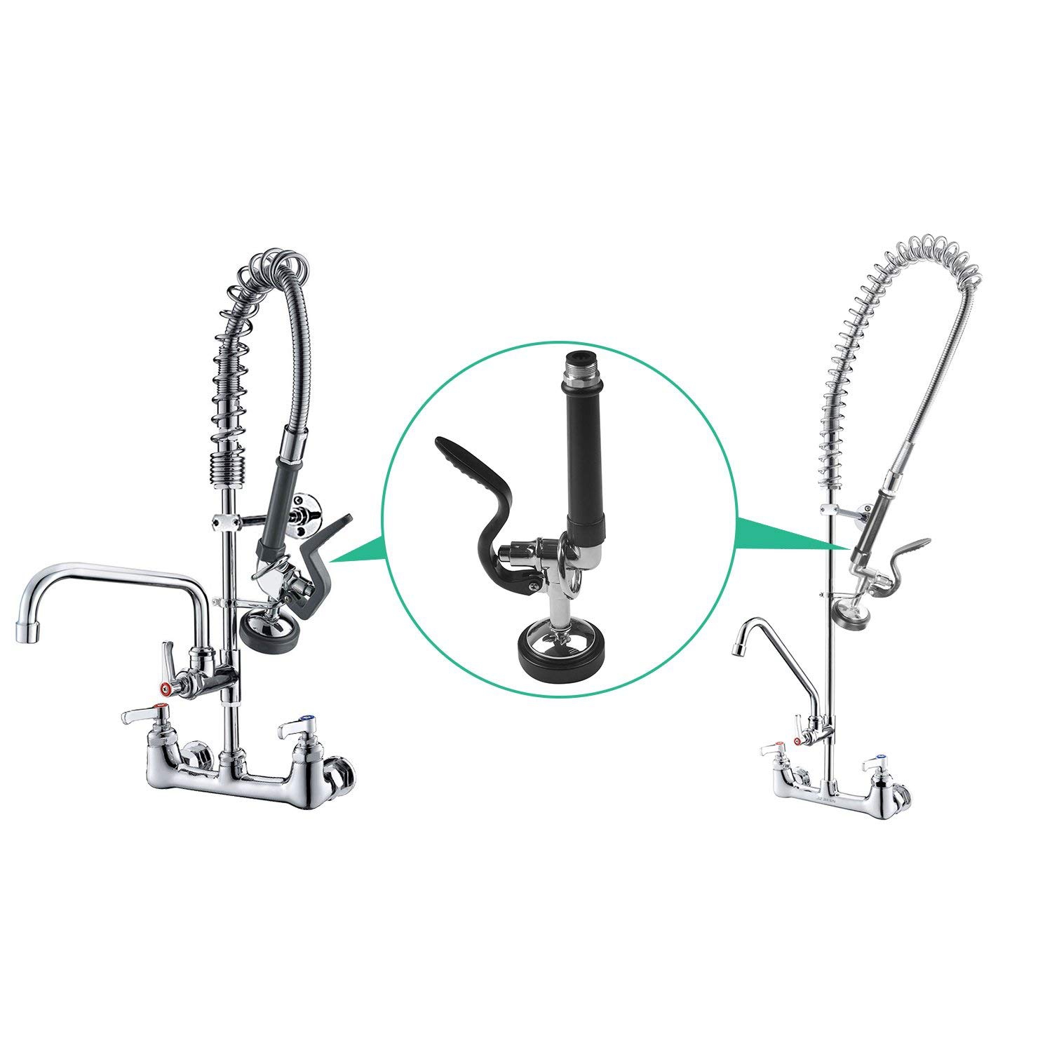 在庫あり プリリンススプレー 業務用キッチン蛇口部品 クロム - Commercial Kitchen Sprayer のレビューと価格