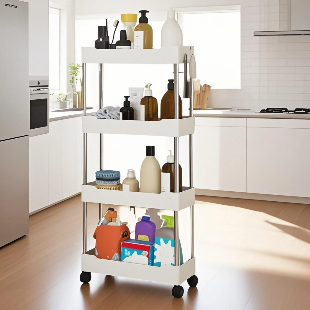 2025 収納カートトロリーラック - キッチン、寝室、バス - Commercial Kitchen Island のレビューと価格