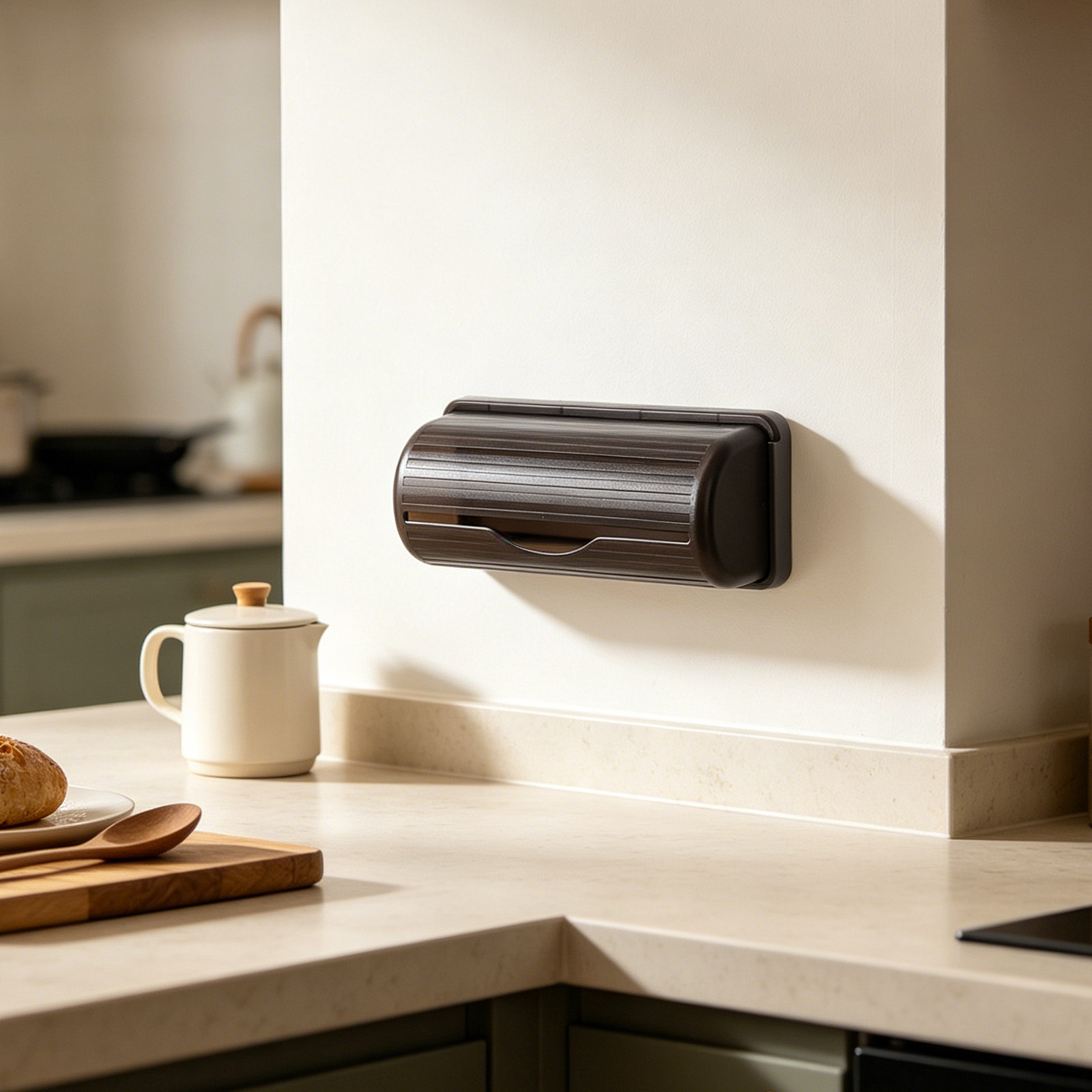 壁掛けゴミ袋ホルダー プラスチック製食料品ゴミ袋ディスペンサ - Commercial Kitchen Utensil Organizer のレビューと価格