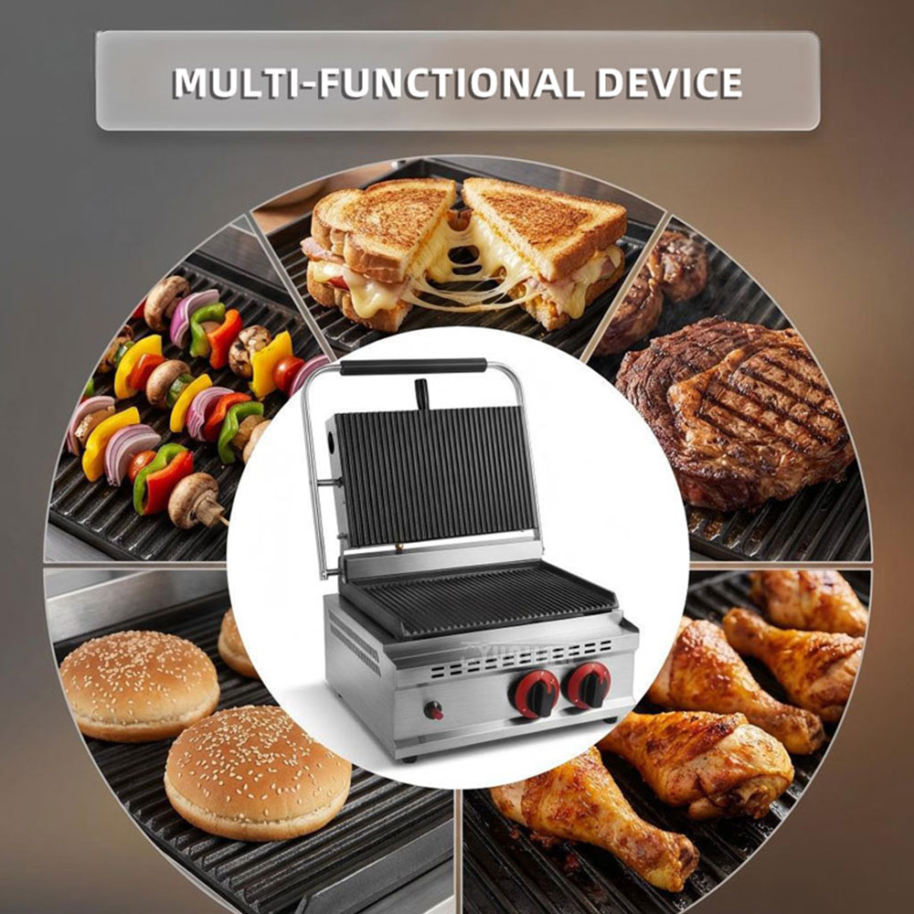 GH-812 ガス圧プレートグリルステーキサンドイッチマシン - Commercial Kitchen Grill のレビューと価格