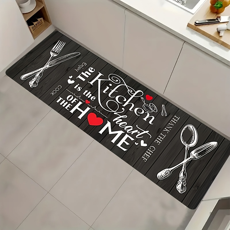 キッチンハートシェフ用具引用プリントフロアランナーノンスリッ - Commercial Kitchen Quotes のレビューと価格